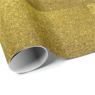 Gold Sparkle Glitter Cadeaupapier