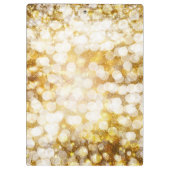 Gold Sparkle Glitter Lights Chic Glam - speciaal a Klembord (Achterkant)