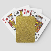Gold Sparkle Glitter Pokerkaarten (Achterkant)