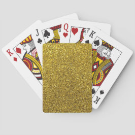 Gold Sparkle Glitter Pokerkaarten