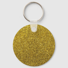 Gold Sparkle Glitter Sleutelhanger