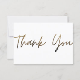 Gold Sparkle - Hartelijk dank Bedankkaart