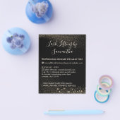 Gold Sparkle Lash Lift Tint-nazorgbudget Flyer (Enkel)