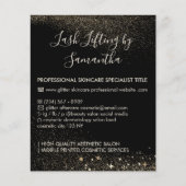 Gold Sparkle Lash Lift Tint-nazorgbudget Flyer (Voorkant)