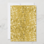 Gold Sparkle-look Bow Afstuderen Invitation Kaart (Achterkant)