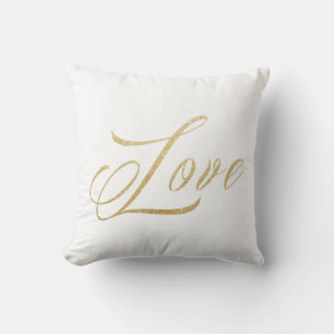 Gold Sparkle Love Sierkussen