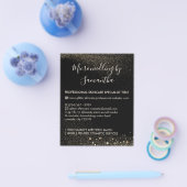 Gold Sparkle Microneedling-service Flyer (Enkel)