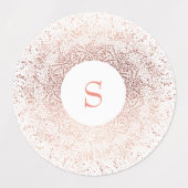 Gold Sparkle Monogram Labels (Design 2)