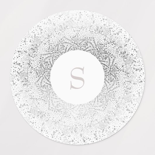 Gold Sparkle Monogram Labels (Design 1)