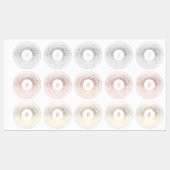 Gold Sparkle Monogram Labels (Vel)