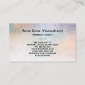 *~* Gold Sparkle Moon Sun Celestial Stars Rainbow Visitekaartje (Achterkant)