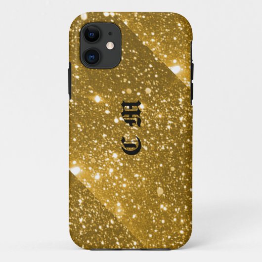 Gold Sparkle - persoonlijke telefooncel Case-Mate iPhone Case (Achterkant)