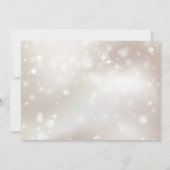 Gold Sparkle Photo Baby Baptisme Christening Kaart (Achterkant)