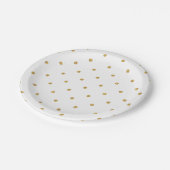 Gold Sparkle Polka Dot Paper Bord (Gekanteld)