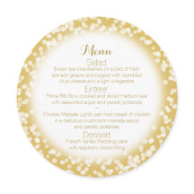 Gold Sparkle Ronde Menu