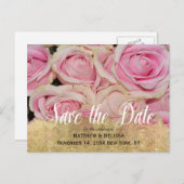 Gold Sparkle Sla de datum gepersonaliseerde foto o Aankondigingskaart (Voorkant / Achterkant)