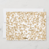 Gold Sparkle Snowflawflakes Buon Natale-fotokaart Feestdagenkaart (Achterkant)