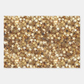 Gold Sparkle Stars Inpakpapier Vel (Voorkant)