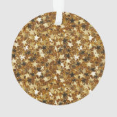 Gold Sparkle Stars Ornament (achterkant)