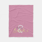 Gold Sparkle Tea en Books Fleece Blanket (Voorkant)