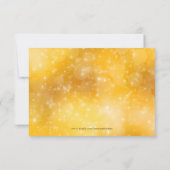 Gold Sparkle - Uitnodigingen van het Eve-feest Nie (Achterkant)