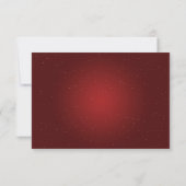 Gold Sparkle Wedding RSVP Red Kaartje (Achterkant)