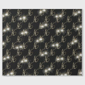 Gold Sparklers voor 16e verjaardag Cadeaupapier (Vlak)