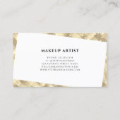 Gold Sparkles Glitter Draagt de artiest Visitekaartje (Achterkant)