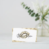 Gold Sparkles Glitter Draagt de artiest Visitekaartje (Staand voorkant)