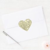 Gold Sparkles Heart Sticker (Envelop)
