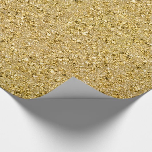 Gold Sparkles - Jewelde Gold Faux Glitter1 Cadeaupapier (Hoek)