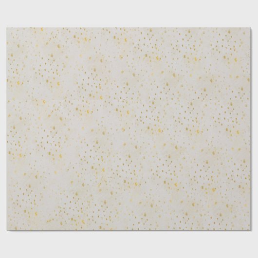 Gold Sparkles op crème, verpakt papier (Vlak)