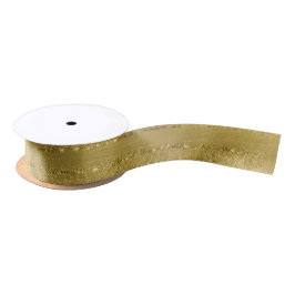 Gold Sparkles - Penseelstreken Gold Faux Glitter Satijnen Lint