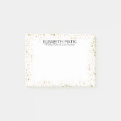 Gold Sparkles & Stars Lijst Post-it® Notes (Voorkant)