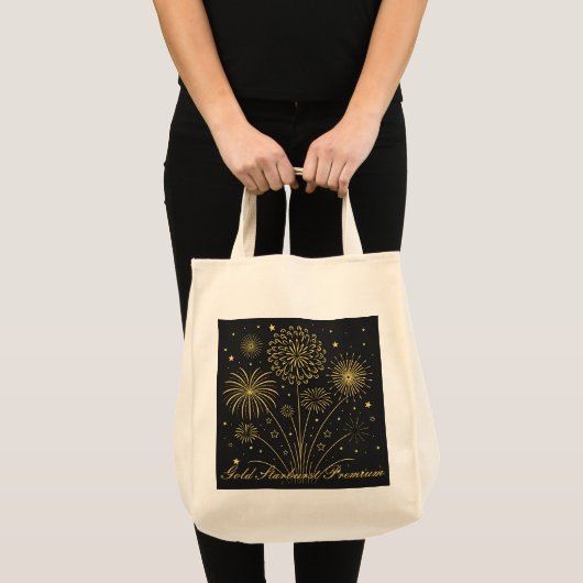 Gold Sparkling Grocery Tas (Voorkant (product))