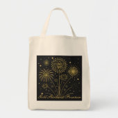 Gold Sparkling Grocery Tas (Voorkant)