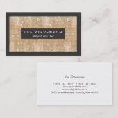 Gold Sparkly FAUX Sequins Makeup Artist Salon Visitekaartje (Voorkant / Achterkant)