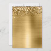 Gold Sparkly Glitter en Ombre Folie Save The Date (Achterkant)