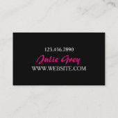 Gold Sparkly Glitter Makeup Artist Visitekaartje (Achterkant)