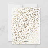 Gold Sparkly Photo Merry Kerstry Feestdagenkaart (Achterkant)