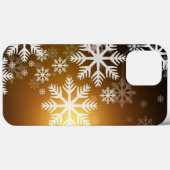 Gold Sparkly Snowflakes Case-Mate iPhone Case (Achterkant (horizontaal))