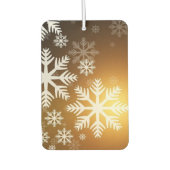 Gold Sparkly Snowflakes Luchtverfrisser (Voorkant)