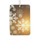 Gold Sparkly Snowflakes Luchtverfrisser (Achterkant)
