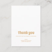 Gold Sparks Oorbel Display Visitekaartje (Achterkant)