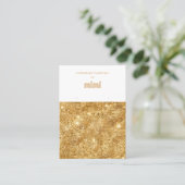 Gold Sparks Oorbel Display Visitekaartje (Staand voorkant)