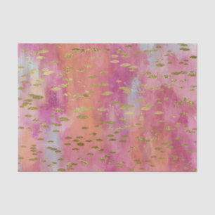 Gold Species met Roze Hues-rotatiepapier Tissuepapier