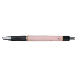 Gold Speckled Dusky Pink Kugelschreiber Pen