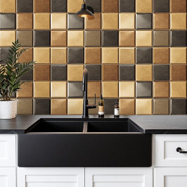 Gold Spectrum Square Behang