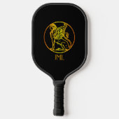 Gold Sphinx - Aangepast Pickleball Paddle (Achterkant)