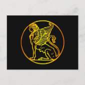 Gold Sphinx Briefkaart (Voorkant)